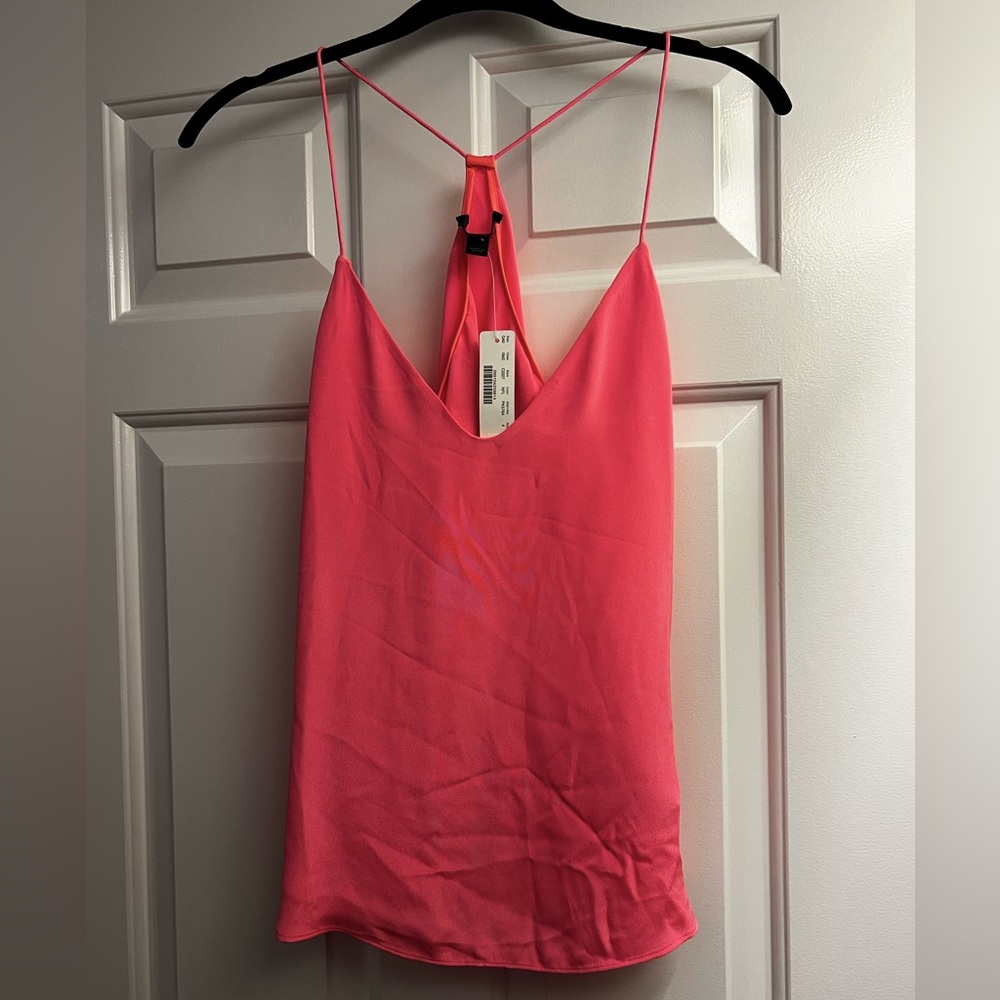 J. Crew Coral Pink Silk Tank Top - NWT